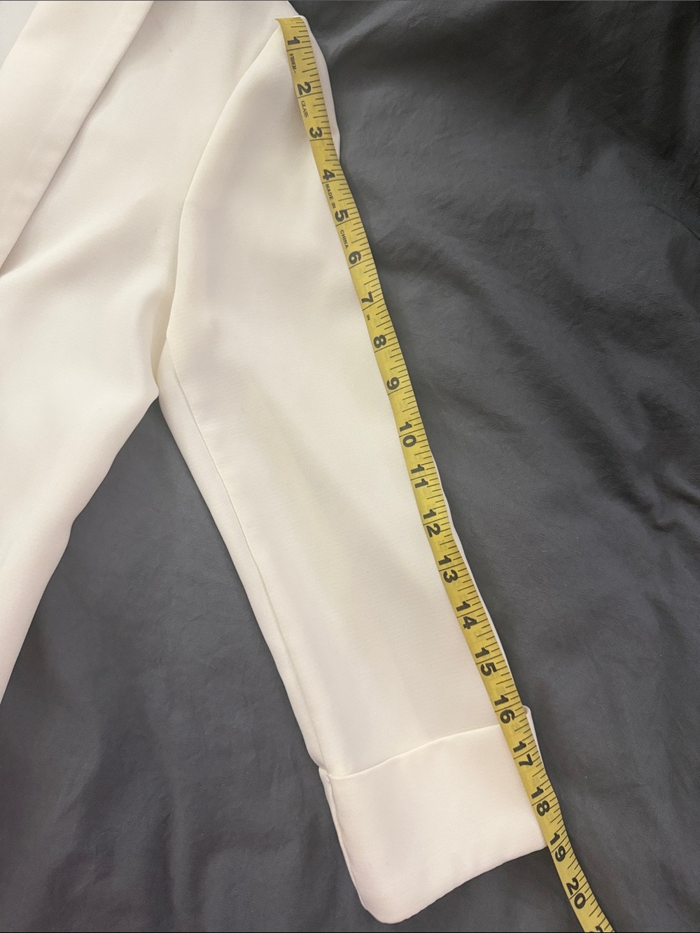 Harlowe & Graham Ivory Draped Open-Front Blazer - Picture 8 of 8